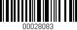 Código de barras (EAN, GTIN, SKU, ISBN): '00028083'