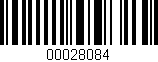 Código de barras (EAN, GTIN, SKU, ISBN): '00028084'