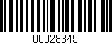 Código de barras (EAN, GTIN, SKU, ISBN): '00028345'