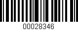 Código de barras (EAN, GTIN, SKU, ISBN): '00028346'