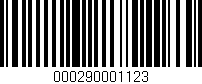 Código de barras (EAN, GTIN, SKU, ISBN): '000290001123'