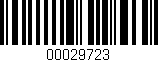 Código de barras (EAN, GTIN, SKU, ISBN): '00029723'