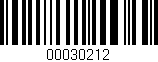 Código de barras (EAN, GTIN, SKU, ISBN): '00030212'
