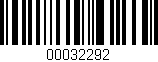 Código de barras (EAN, GTIN, SKU, ISBN): '00032292'