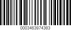 Código de barras (EAN, GTIN, SKU, ISBN): '0003463974383'