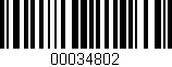 Código de barras (EAN, GTIN, SKU, ISBN): '00034802'
