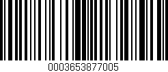 Código de barras (EAN, GTIN, SKU, ISBN): '0003653877005'
