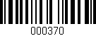 Código de barras (EAN, GTIN, SKU, ISBN): '000370'