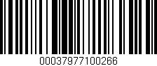 Código de barras (EAN, GTIN, SKU, ISBN): '00037977100266'