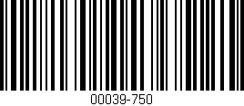 Código de barras (EAN, GTIN, SKU, ISBN): '00039-750'