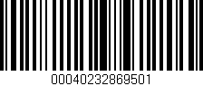 Código de barras (EAN, GTIN, SKU, ISBN): '00040232869501'
