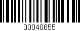 Código de barras (EAN, GTIN, SKU, ISBN): '00040655'