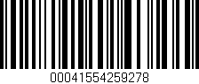 Código de barras (EAN, GTIN, SKU, ISBN): '00041554259278'