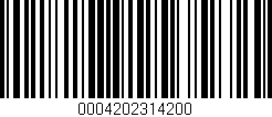 Código de barras (EAN, GTIN, SKU, ISBN): '0004202314200'