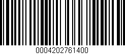 Código de barras (EAN, GTIN, SKU, ISBN): '0004202761400'