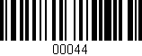 Código de barras (EAN, GTIN, SKU, ISBN): '00044'