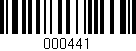 Código de barras (EAN, GTIN, SKU, ISBN): '000441'