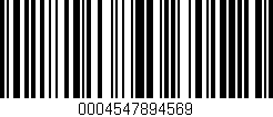 Código de barras (EAN, GTIN, SKU, ISBN): '0004547894569'
