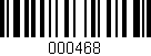 Código de barras (EAN, GTIN, SKU, ISBN): '000468'