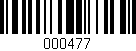 Código de barras (EAN, GTIN, SKU, ISBN): '000477'