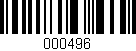 Código de barras (EAN, GTIN, SKU, ISBN): '000496'