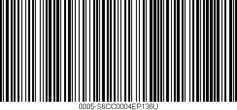 Código de barras (EAN, GTIN, SKU, ISBN): '0005-S6CC0004EP136U'