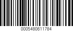 Código de barras (EAN, GTIN, SKU, ISBN): '0005480611784'