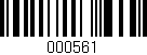 Código de barras (EAN, GTIN, SKU, ISBN): '000561'