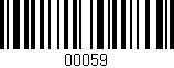Código de barras (EAN, GTIN, SKU, ISBN): '00059'