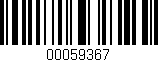 Código de barras (EAN, GTIN, SKU, ISBN): '00059367'