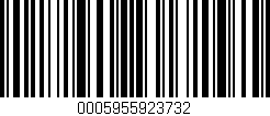 Código de barras (EAN, GTIN, SKU, ISBN): '0005955923732'