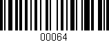 Código de barras (EAN, GTIN, SKU, ISBN): '00064'