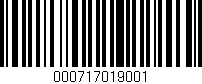 Código de barras (EAN, GTIN, SKU, ISBN): '000717019001'