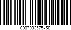 Código de barras (EAN, GTIN, SKU, ISBN): '0007333575458'