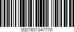 Código de barras (EAN, GTIN, SKU, ISBN): '0007601347770'
