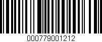 Código de barras (EAN, GTIN, SKU, ISBN): '000779001212'
