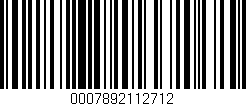 Código de barras (EAN, GTIN, SKU, ISBN): '0007892112712'