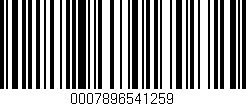 Código de barras (EAN, GTIN, SKU, ISBN): '0007896541259'