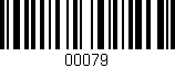 Código de barras (EAN, GTIN, SKU, ISBN): '00079'