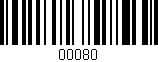 Código de barras (EAN, GTIN, SKU, ISBN): '00080'