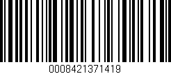 Código de barras (EAN, GTIN, SKU, ISBN): '0008421371419'
