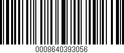 Código de barras (EAN, GTIN, SKU, ISBN): '0008640393056'
