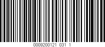 Código de barras (EAN, GTIN, SKU, ISBN): '0009200121_031_1'