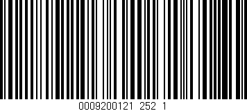 Código de barras (EAN, GTIN, SKU, ISBN): '0009200121_252_1'