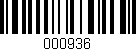 Código de barras (EAN, GTIN, SKU, ISBN): '000936'