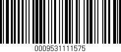 Código de barras (EAN, GTIN, SKU, ISBN): '0009531111575'