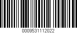 Código de barras (EAN, GTIN, SKU, ISBN): '0009531112022'