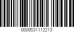 Código de barras (EAN, GTIN, SKU, ISBN): '0009531112213'