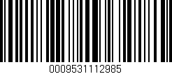Código de barras (EAN, GTIN, SKU, ISBN): '0009531112985'