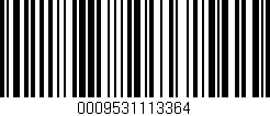 Código de barras (EAN, GTIN, SKU, ISBN): '0009531113364'